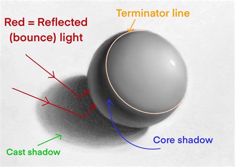 core shadow definition in art and the importance of chiaroscuro techniques