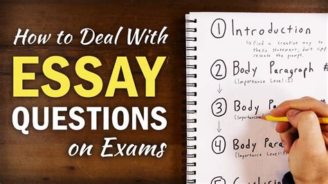 how to answer essay questions on writing techniques